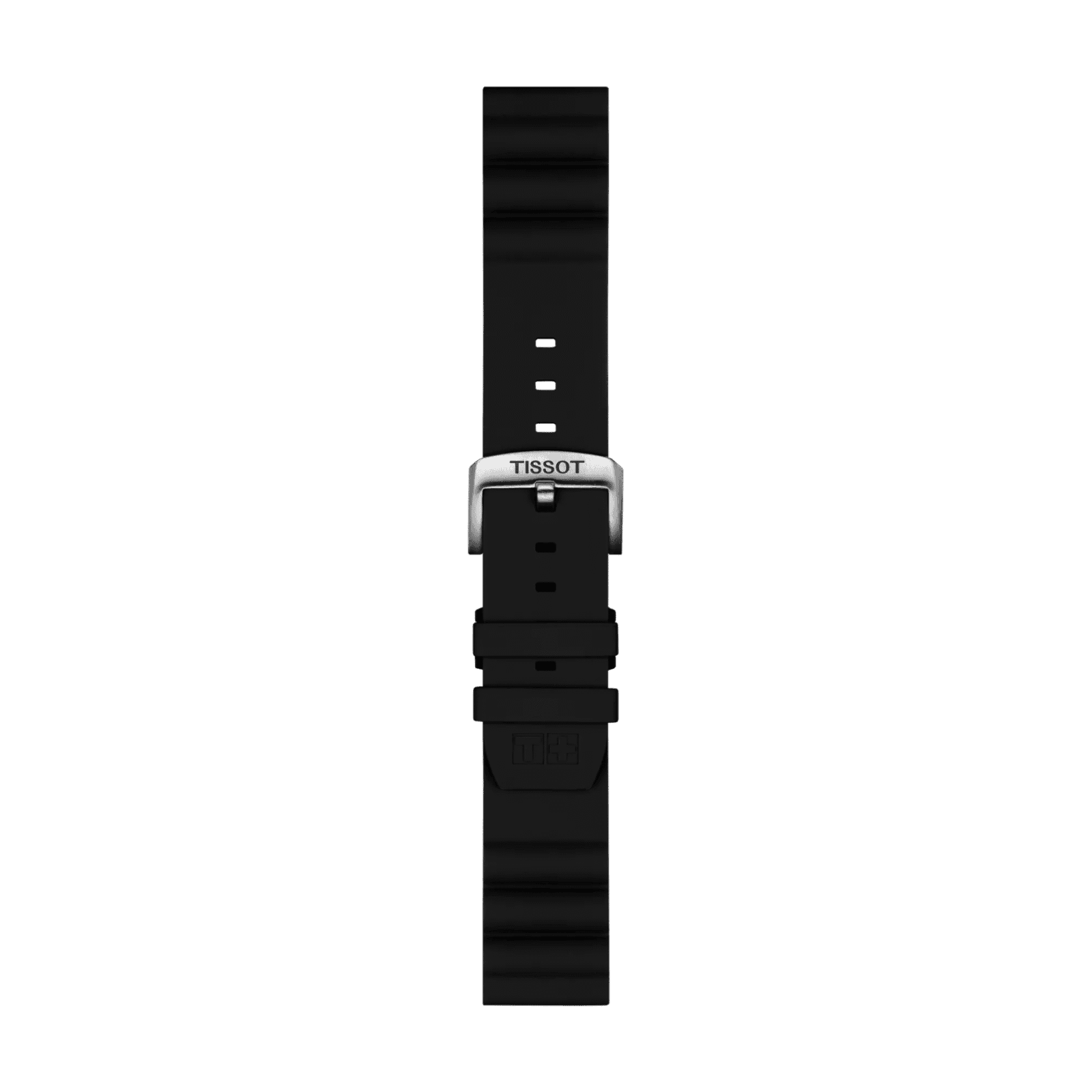 Tissot Siyah Silikon Kayış Boynuz Aralığı 22 mm
