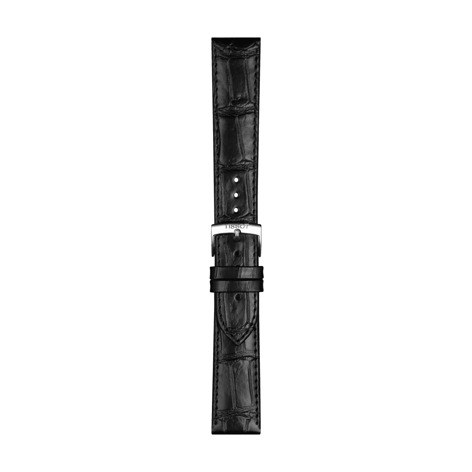 Tissot siyah deri kayış boynuz aralığı 20 mm