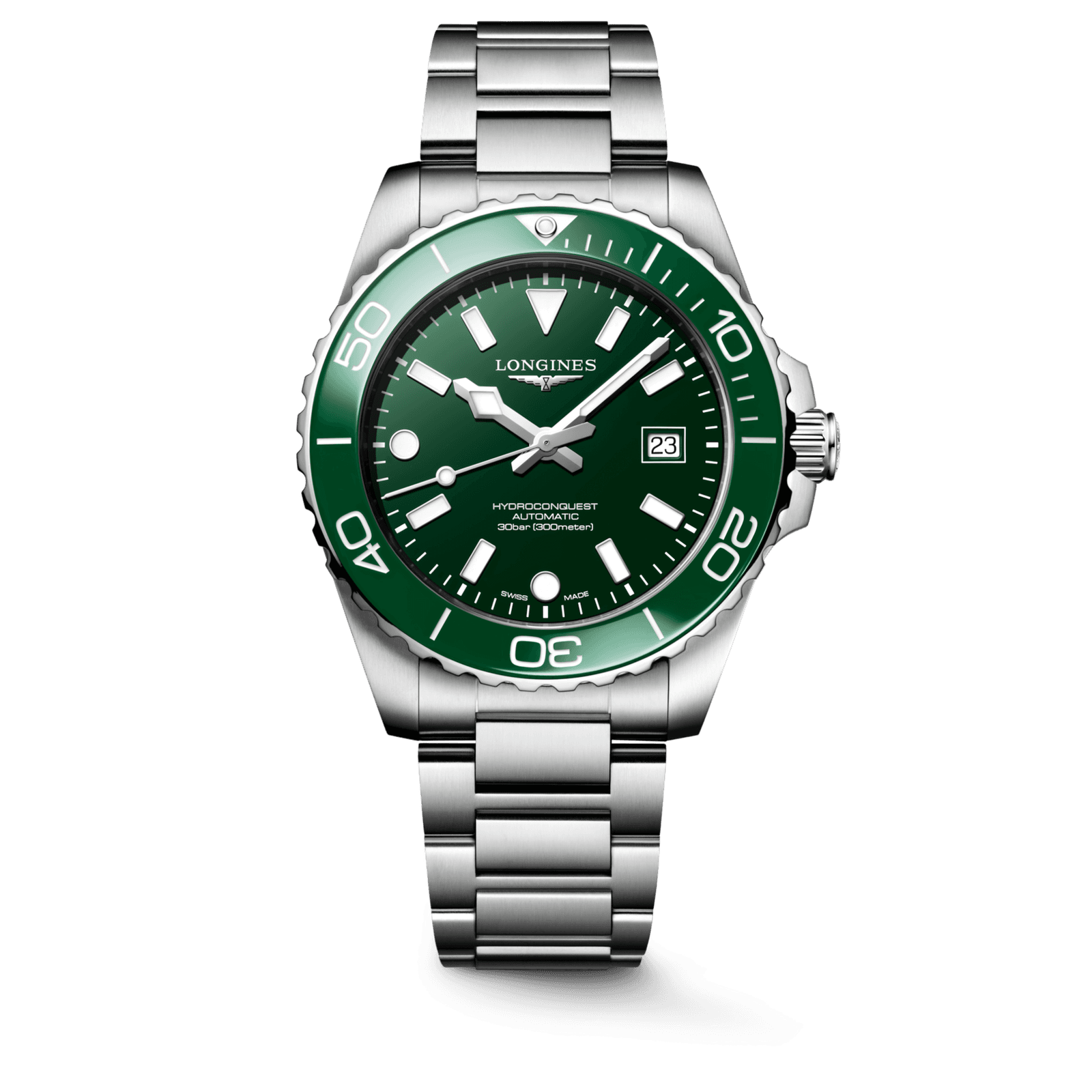 Hydroconquest Siyah 42mm – Yeşil