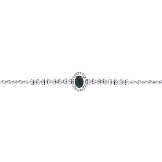 1.69 ct. Diamond Natural Sapphire Bracelet