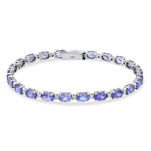 11.03 ct. Diamond Tanzanite Bracelet