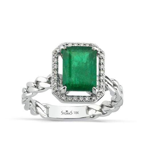 2.20 ct. Diamond Natural Emerald Ring