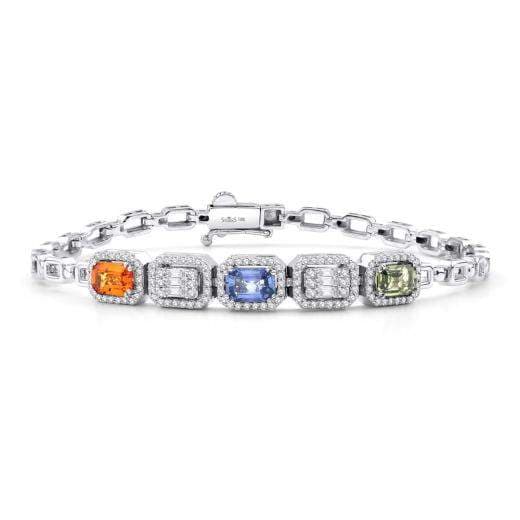 Браслет с огранкой багет и бриллиантами · 2.70 ct