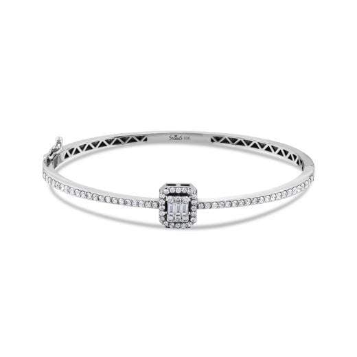Браслет с огранкой багет и бриллиантами · 1.01 ct