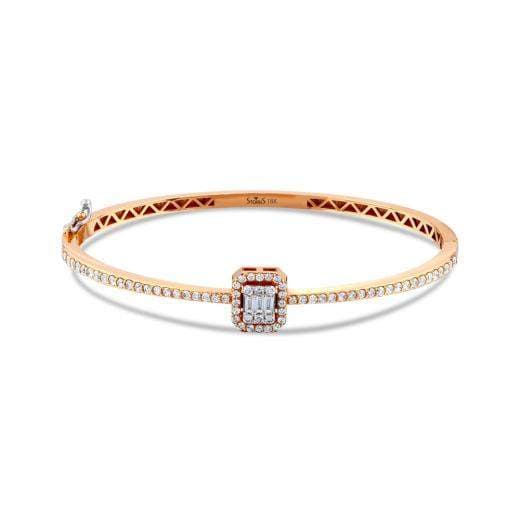 Браслет с огранкой багет и бриллиантами · 1.01 ct