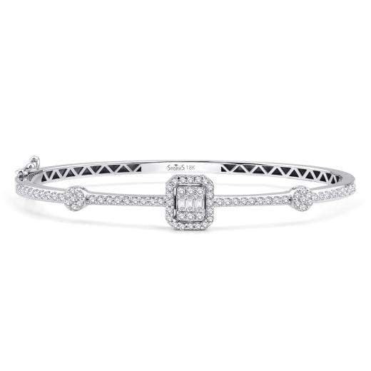 Браслет с огранкой багет и бриллиантами · 1.10 ct
