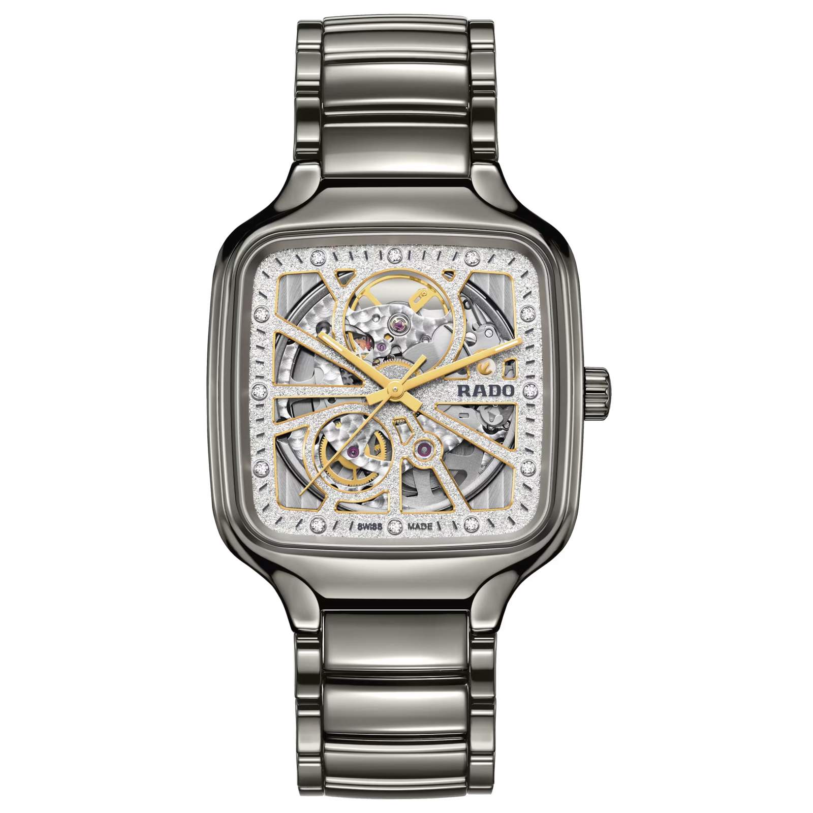 True Square Automatic Open Heart Sparkling R27083722