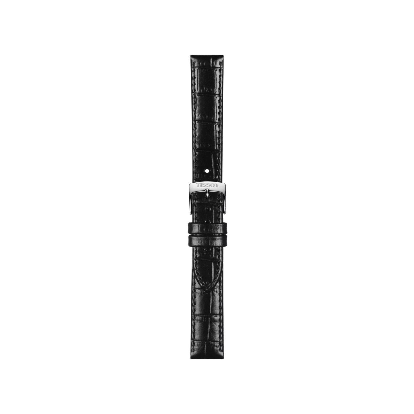 Tissot siyah deri kayış boynuz aralığı 15 mm