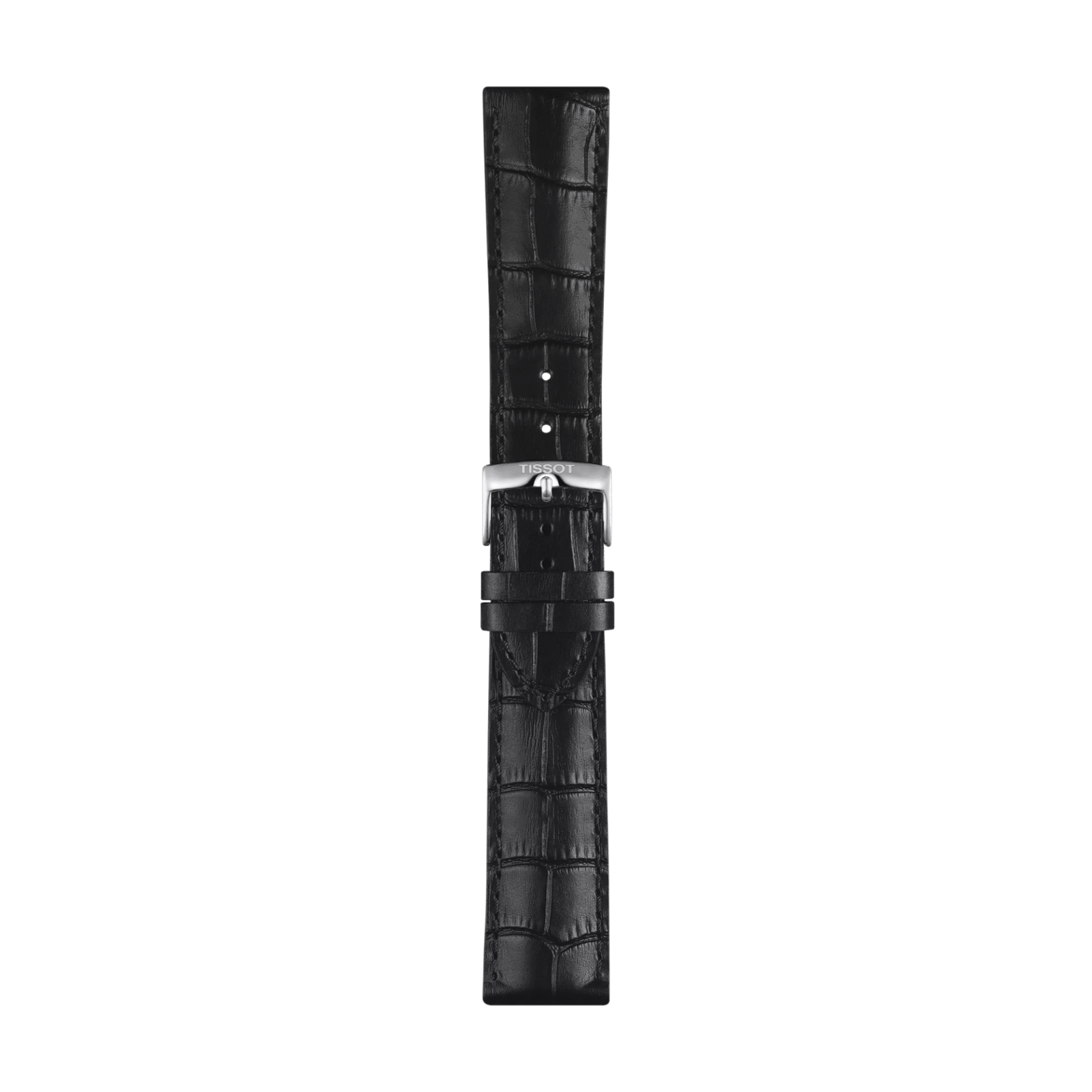 Tissot siyah deri kayış boynuz aralığı 22 mm