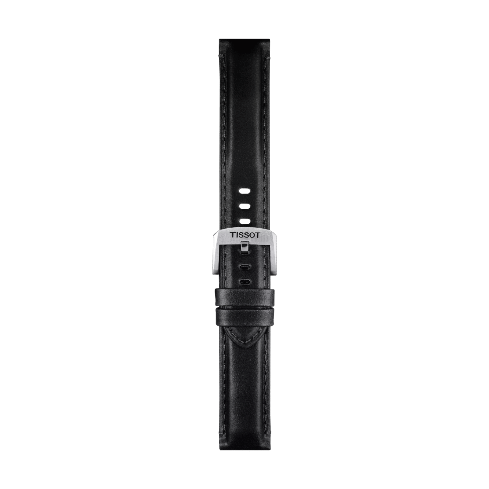 Tissot siyah deri kayış boynuz aralığı 20 mm