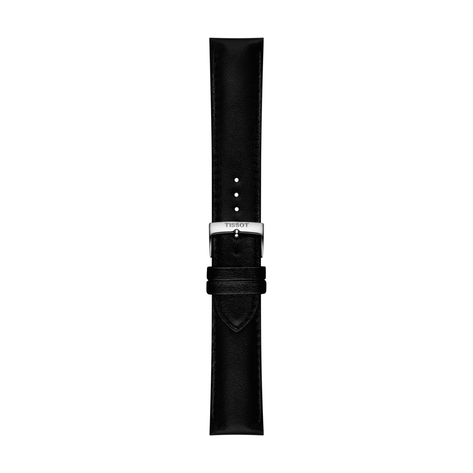 Tissot Siyah Sentetik Vegan Kayış Boynuz Aralığı 22 mm
