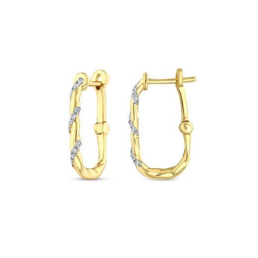 0.09 Karat Pırlanta Küpe