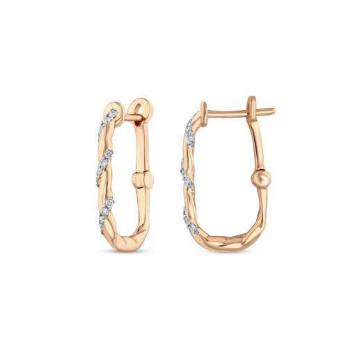 0.09 ct. Diamond Earrings