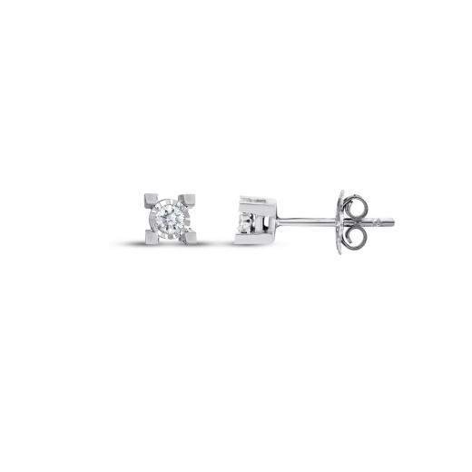 0.09 ct. Diamond Solitaire Earring