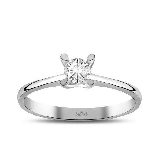 0.10 ct. Serenity Solitaire Diamond Ring