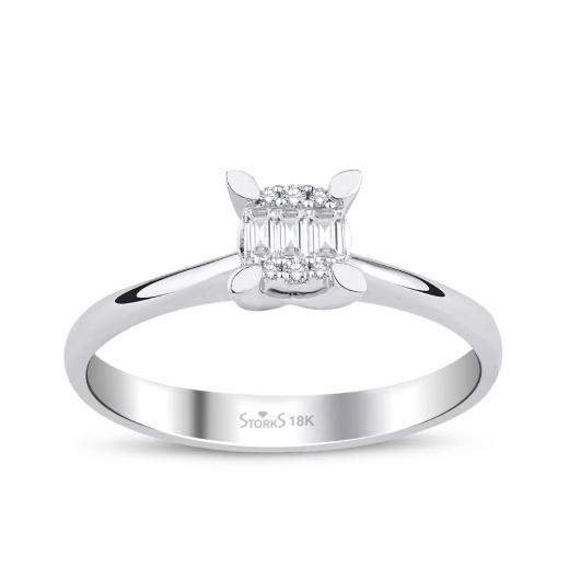 0.11 ct. Diamond Baguette Ring
