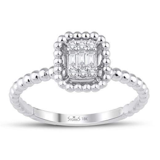 0.12 ct. Diamond Baguette Ring