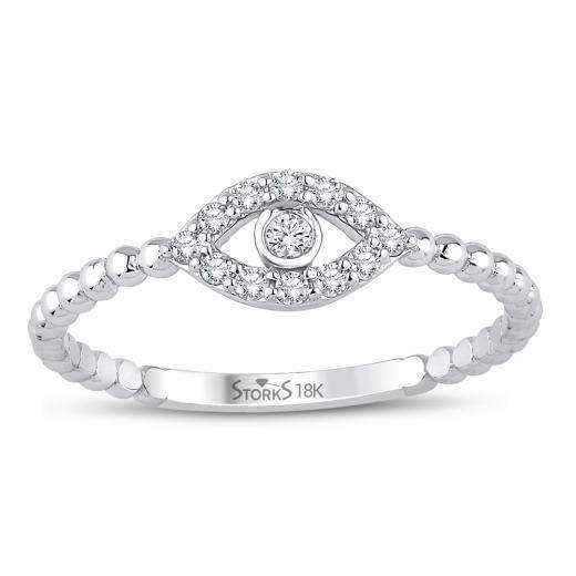 0.12 ct. Diamond Eye Ring