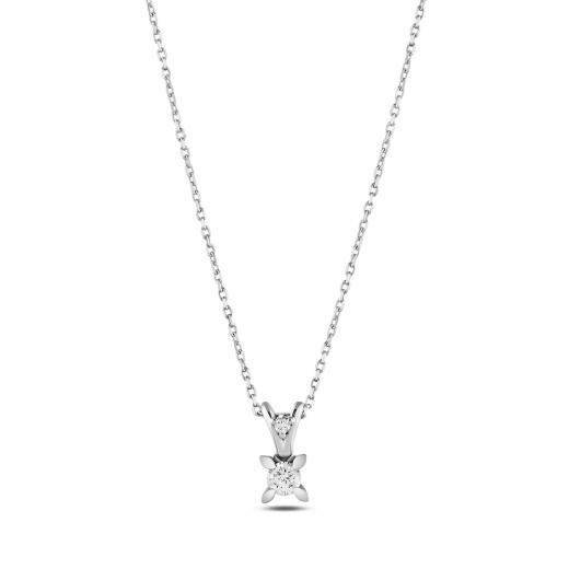 0.12 ct. Diamond Solitaire Necklace