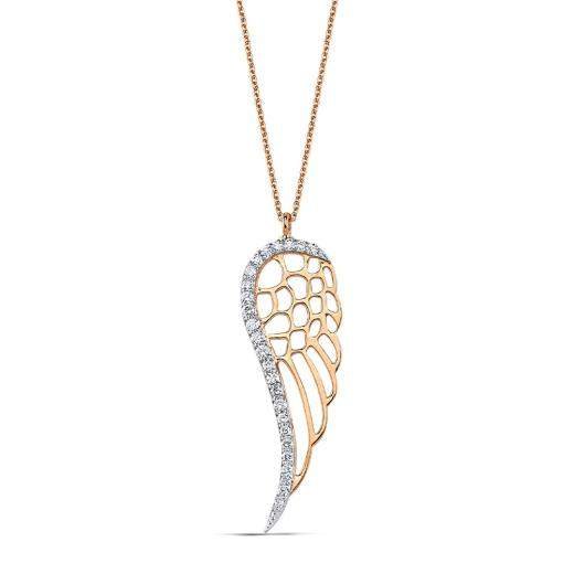 0.16 Karat Pırlanta Wing Kolye