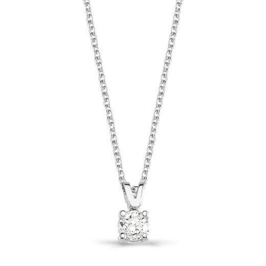 0.20 ct. Diamond Solitaire Necklace