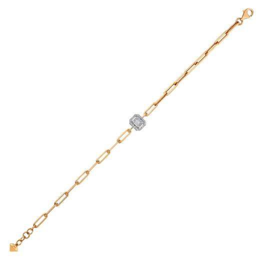 0.22 Karat Pırlanta Cherry Baget Bileklik