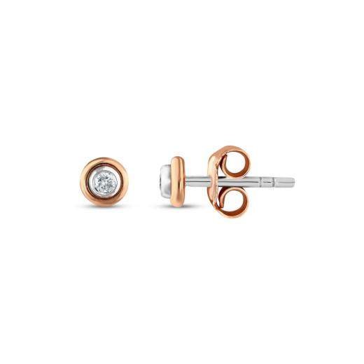 0.22 Karat Pırlanta Solitaire Küpe