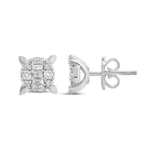 0.24 ct. Diamond Baguette Earrings