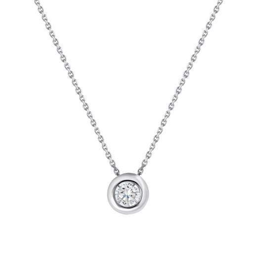 0.26 ct. Diamond Solitaire Necklace