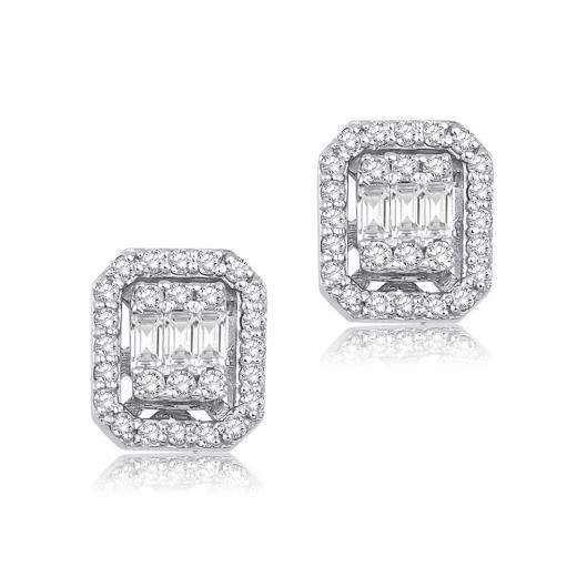 0.27 ct. Diamond Laranj Baguette Earrings