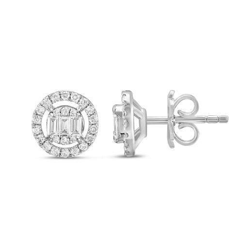 0.40 ct. Diamond Baguette Earrings