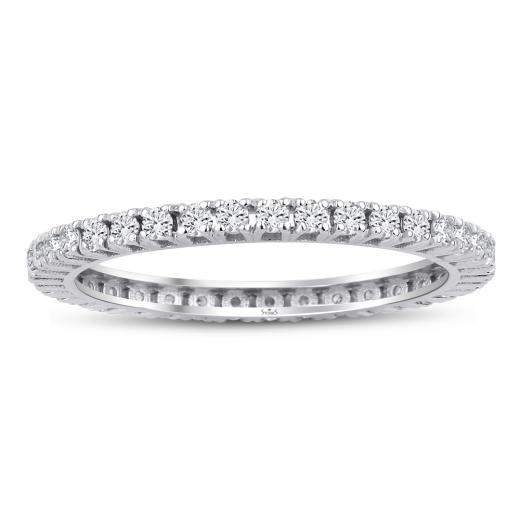 0.51 Karat Pırlanta Laranj Eternity Yüzük