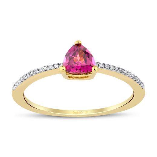 0.55 Karat Pırlanta Tourmaline Yüzük