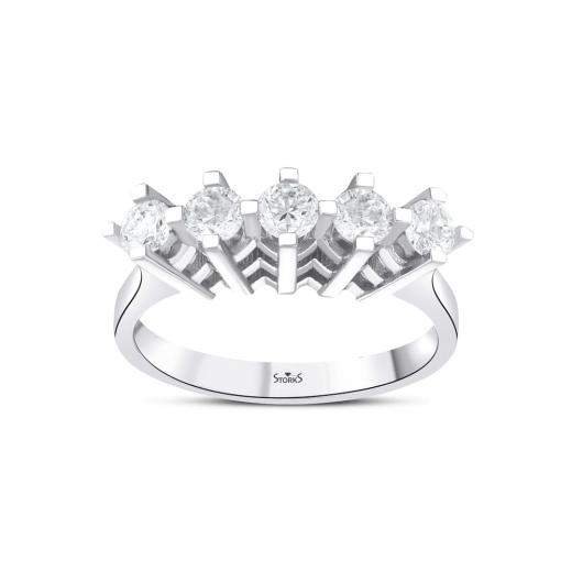 Кольцо с бриллиантами · 0.80 ct