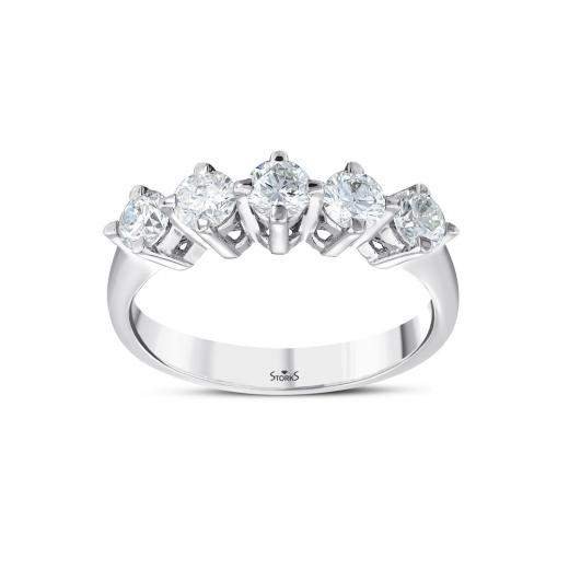 Кольцо с бриллиантами · 0.90 ct