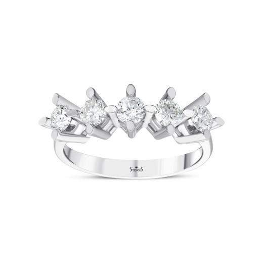Кольцо с бриллиантами · 0.91 ct