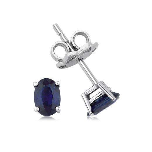 1.22 Karat Doğal Safir Küpe