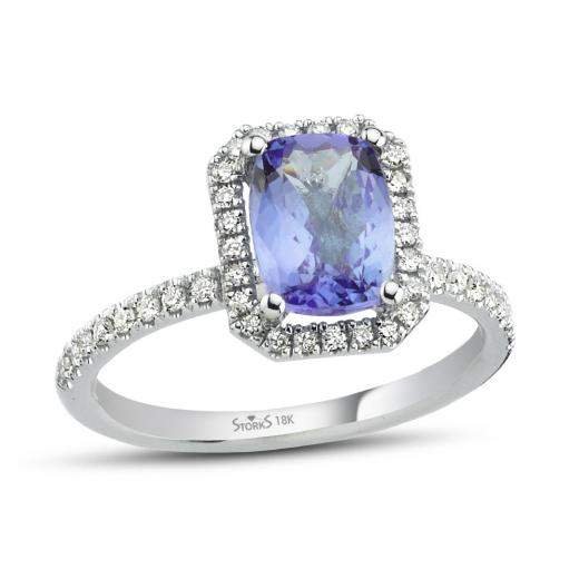 1.92 ct. Diamond Tanzanite Ring