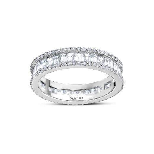 2.55 Karat Pırlanta Baget Eternity Yüzük