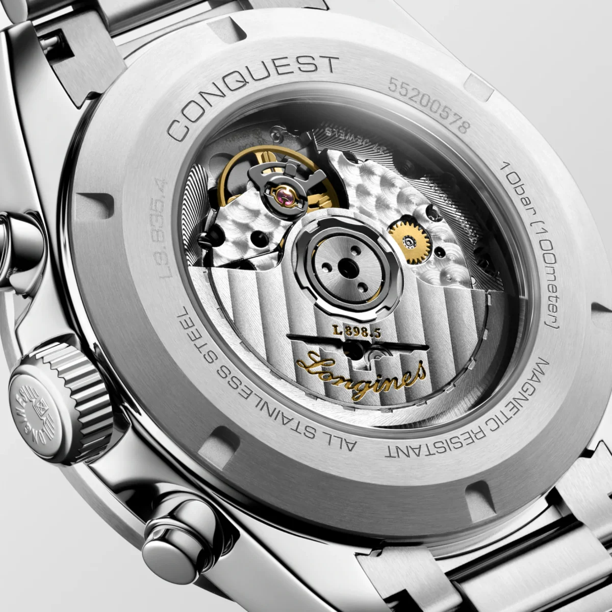Conquest Chronograph - Yeşil İbreli Mat Gümüş - Görsel 3