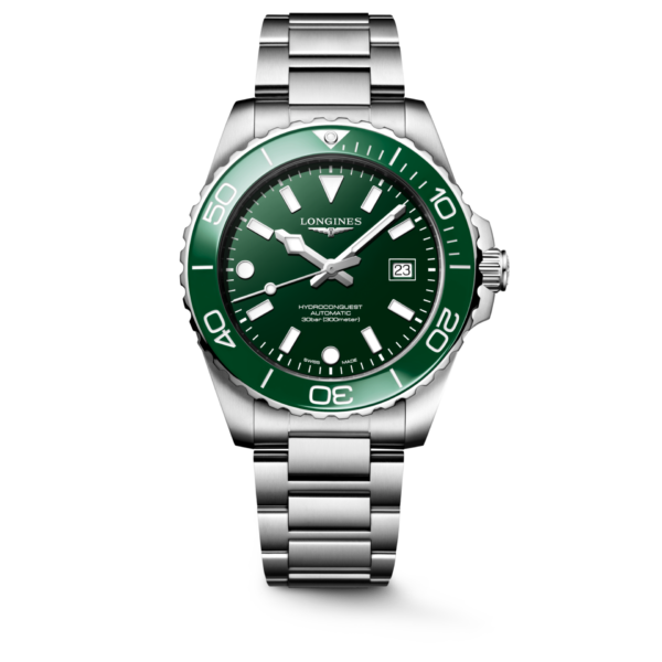 Hydroconquest Siyah 42mm - Yeşil