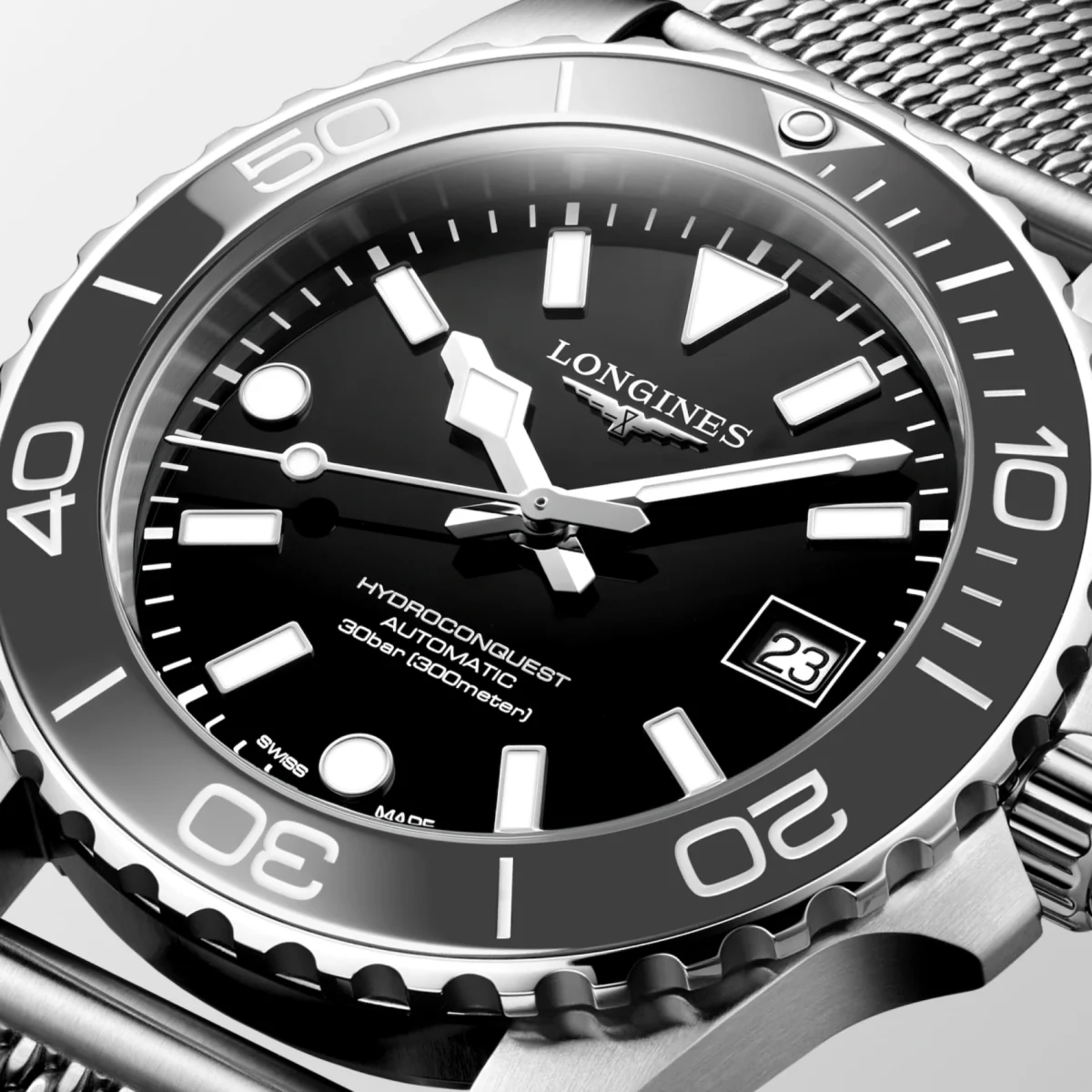 Longines HydroConquest 39 mm Siyah – L3.779.4.70.6 - Görsel 2
