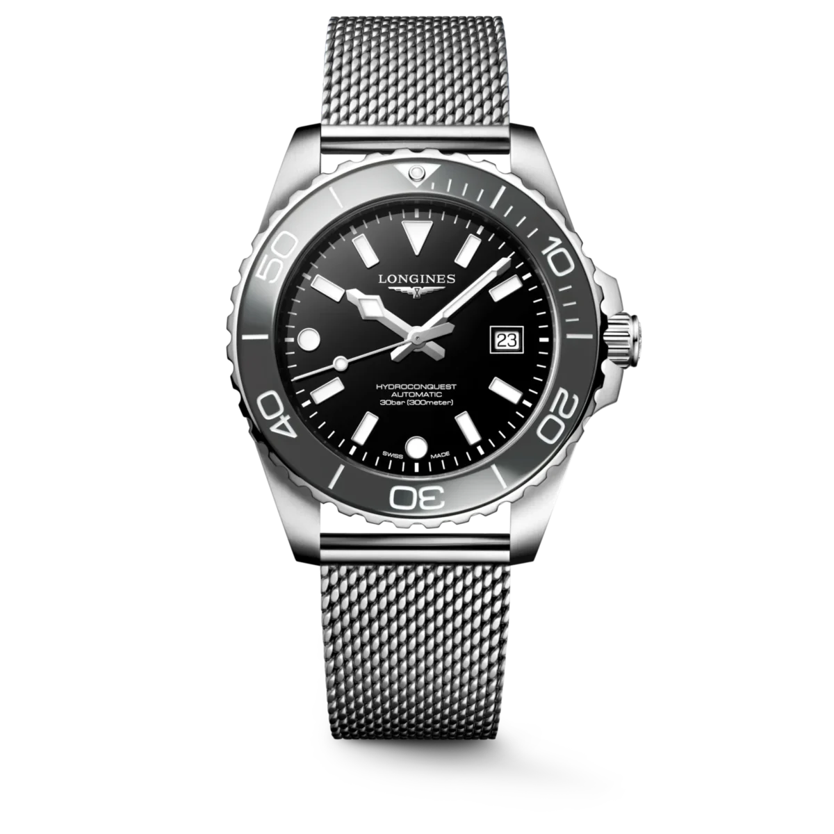 Longines HydroConquest 42 mm Siyah – L3.788.4.70.6 - Görsel 6